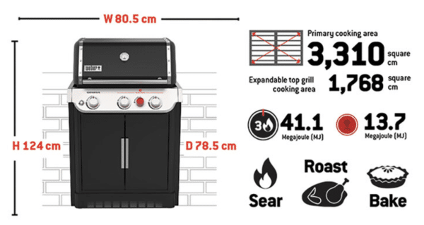 GENESIS E-360 BUILT-IN GAS BARBECUE (LPG) - Image 3